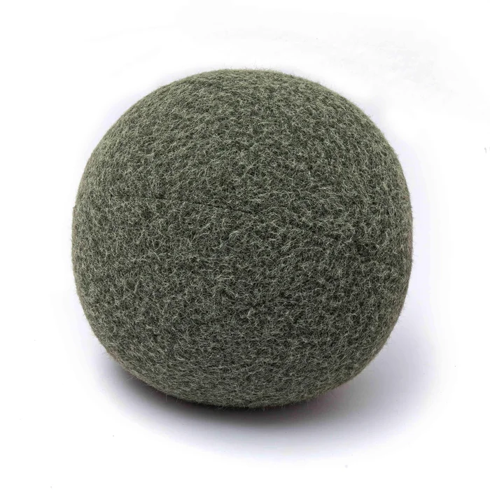 boba green long mohair 14″ pillow