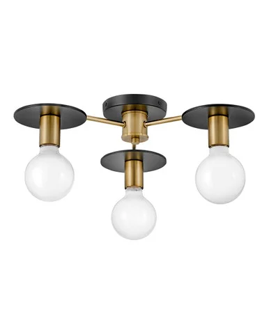 Bobbie LED Semi-Flush Mount in Lacquered Brass (531|83203LCB)