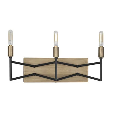 Bodie Three Light Bath in Havana Gold/Carbon (137|314B03HGCB)