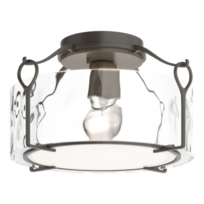 Bow One Light Semi-Flush Mount in Dark Smoke (39|121142-SKT-07-LL0218)