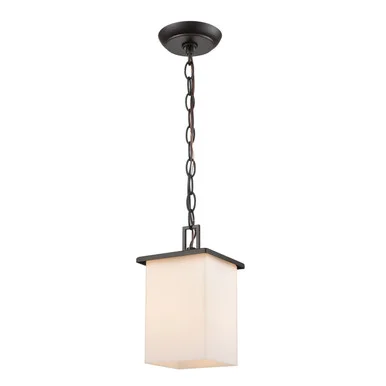 Broad Street One Light Outdoor Pendant in Textured Matte Black (45|EN110146)