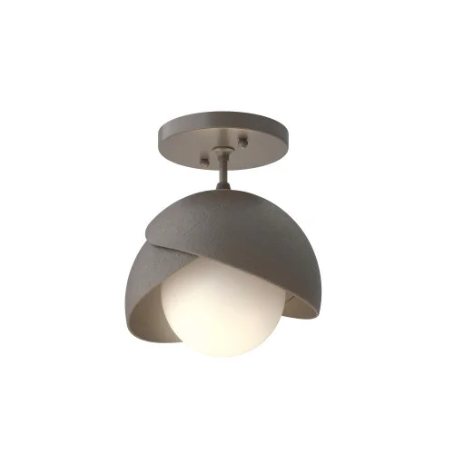 Brooklyn 1-Light Double Shade Semi-Flush (65|121377-SKT-07-07-GG0711)