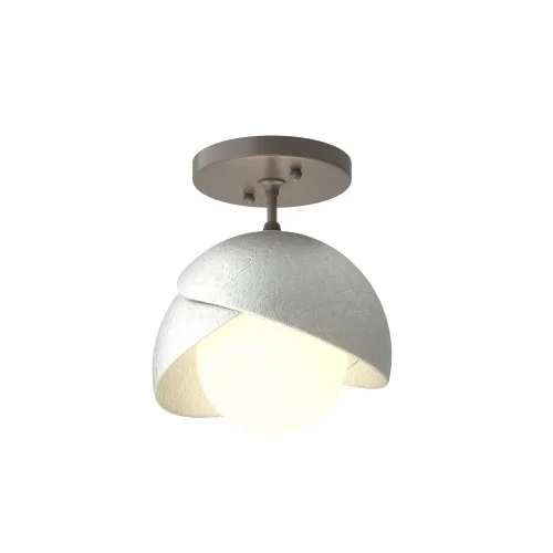 Brooklyn 1-Light Double Shade Semi-Flush (65|121377-SKT-07-82-GG0711)
