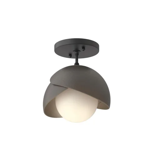 Brooklyn 1-Light Double Shade Semi-Flush (65|121377-SKT-10-07-GG0711)