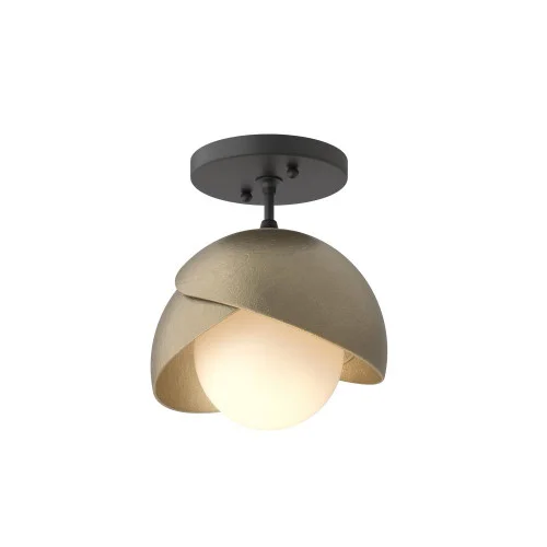 Brooklyn 1-Light Double Shade Semi-Flush (65|121377-SKT-10-84-GG0711)