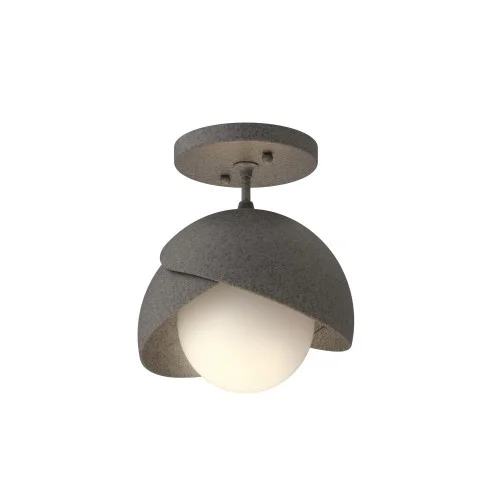 Brooklyn 1-Light Double Shade Semi-Flush (65|121377-SKT-20-20-GG0711)