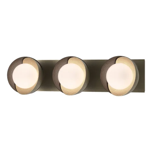 Brooklyn 3-Light Straight Double Shade Bath Sconce (65|201378-SKT-84-14-GG0711)