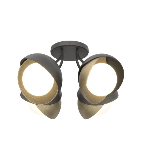 Brooklyn 4-Light Double Shade Semi-Flush (65|121376-SKT-10-84-GG0711)