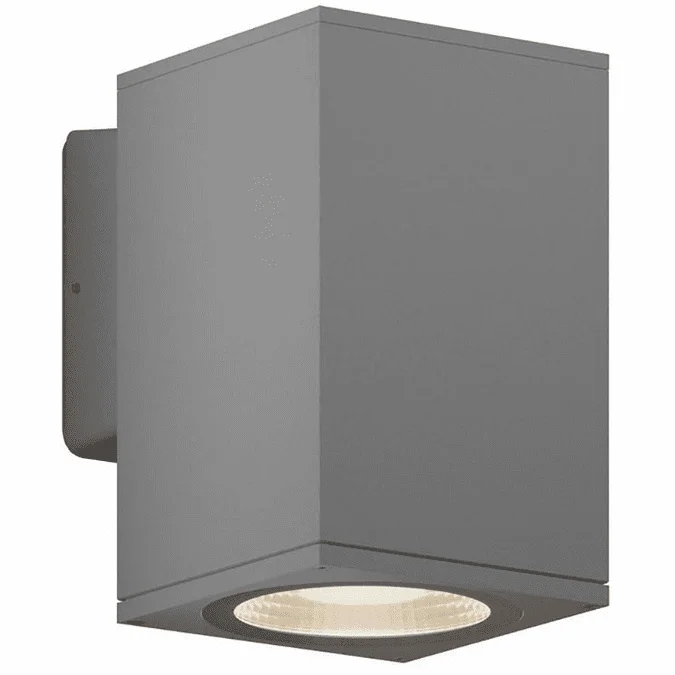 Bruck EXT-6QD-SW-30LM-30K-90-55D-SV-W-UNV-10V Sera Contemporary Silver LED Outdoor Wall Lighting Fixture