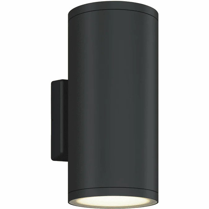 Bruck EXT/6UD/24/BK Outdoor Cylinder Modern Anthracite LED Outdoor Wall Lighting Sconce