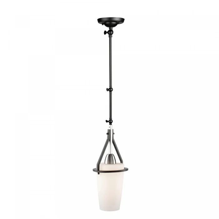 Brydon 1-Light Black Brushed Nickel Cylinder Wall Sconce Pendant|Luminaire suspendu de style applique murale cylindrique Brydon noir et nickel bross 1ampoule|D06HX5Z6