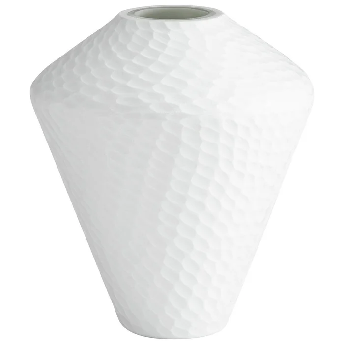 Buttercream Vase White Small By Cyan Design