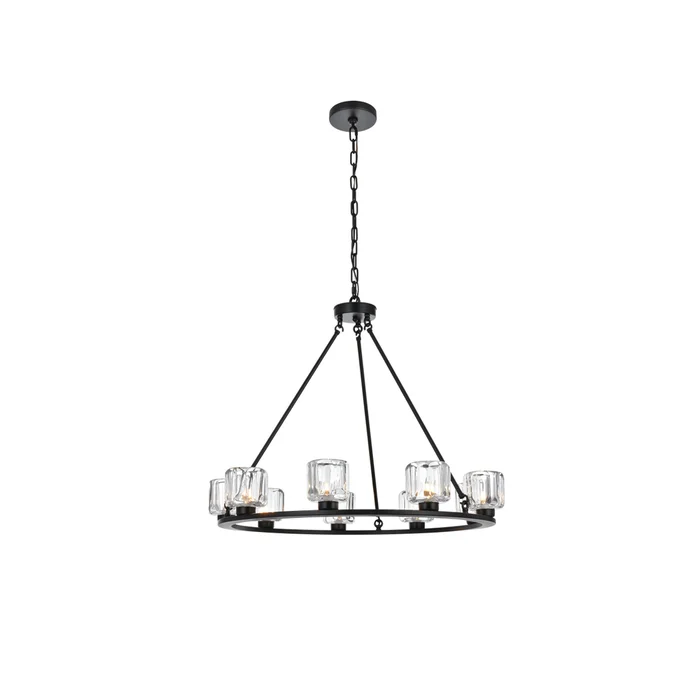 cadence 32 inch chandelier in black