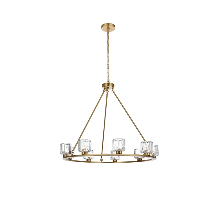 cadence 36 inch chandelier in satin gold