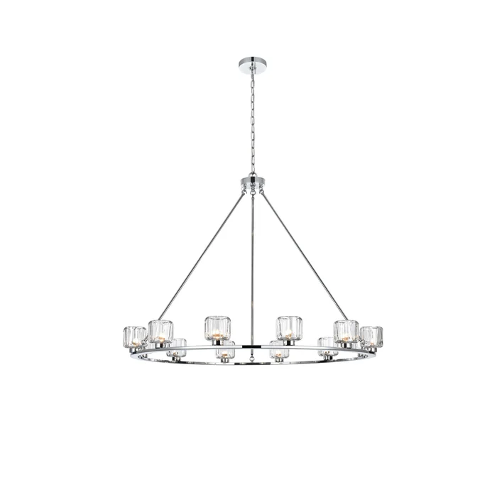 cadence 48 inch chandelier in chrome