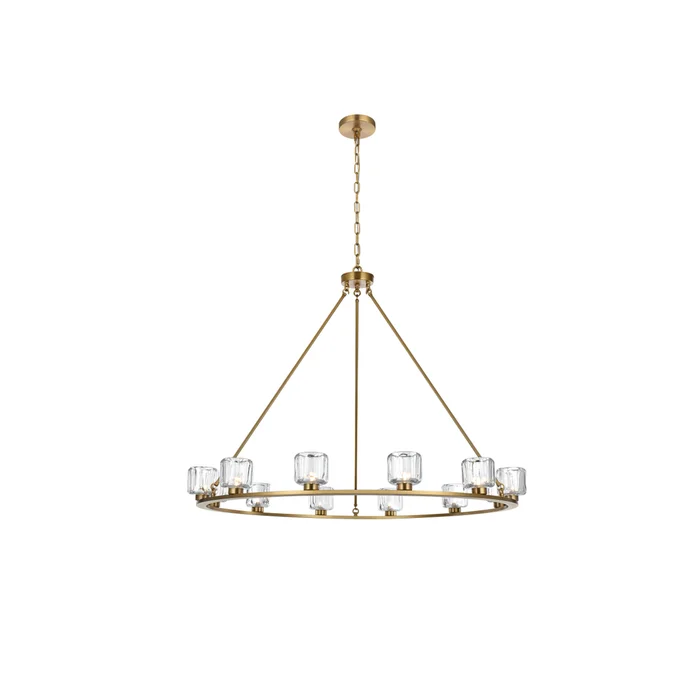 cadence 48 inch chandelier in satin gold