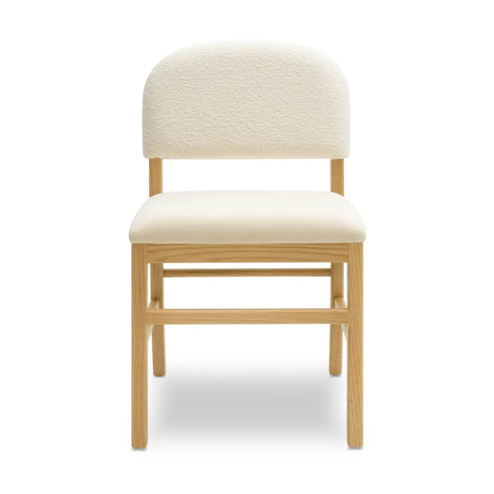 calla cream performance velvet dining chair