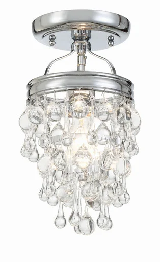 Calypso One Light Semi Flush Mount in Polished Chrome (60|131-CH_CEILING)