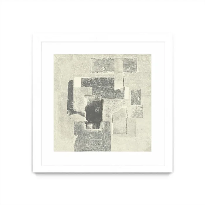 Camera Obscura Matted and Framed White 36×36 Wall Art|uvre dart murale encadre blanche et mate Camera Obscura 36×36