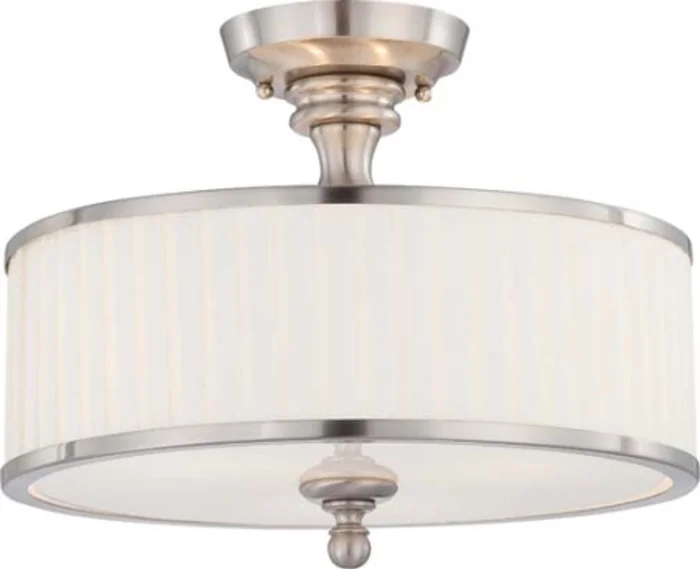 Candice Three Light Semi Flush Mount in Brushed Nickel (72|60-4737)