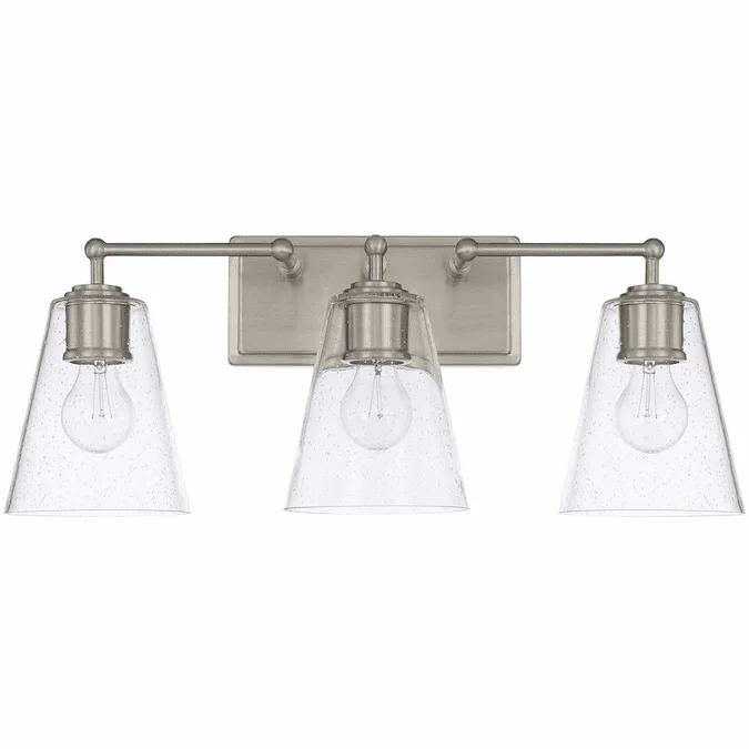 Capital Lighting 121731BN-463 Modern Brushed Nickel 3-Light Vanity Lighting
