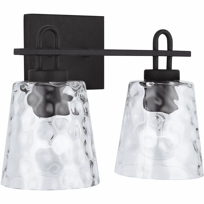 Capital Lighting 138322BI-492 23 Modern Black Iron 2-Light Bath Lighting