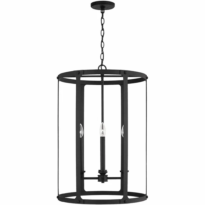 Capital Lighting 544941BI Brennen Contemporary Black Iron Entryway Light Fixture