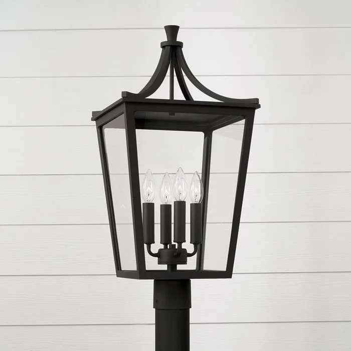 Capital Lighting Adair 4-Light Outdoor Post-Lantern – 947943BK