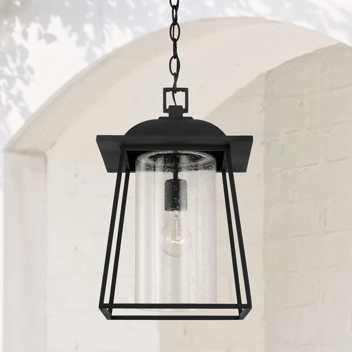 Capital Lighting Durham 1-Light Outdoor Hanging-Lantern – 943614BK