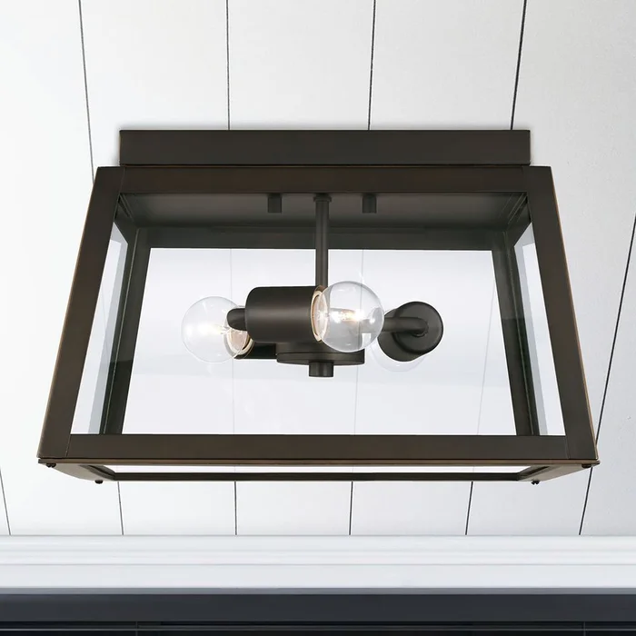 Capital Lighting Leighton 3-Light Outdoor Flush – 943736OZ