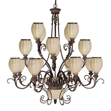 Carrollton 16 Light Chandelier in Golden Bronze (45|328-GC-G)