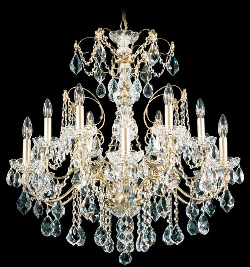 Century 12 Light 120V Chandelier in Polished Silver with Heritage Handcut Crystal (168|1712-40)
