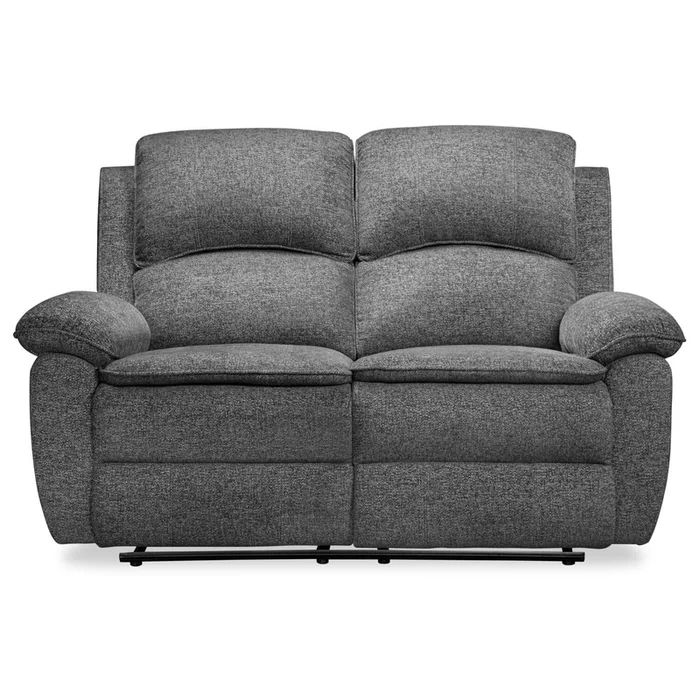 Chandler 60 Chenille Fabric Power Reclining Loveseat – Grey | Causeuse inclinaison lectrique Chandler de 60po en tissu de chenille – gris
