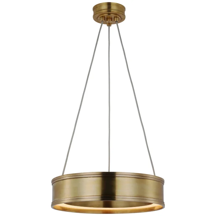 Chapman & Myers Connery 14″ Ring Pendant in Antique-Burnished Brass Ceiling Light W14″