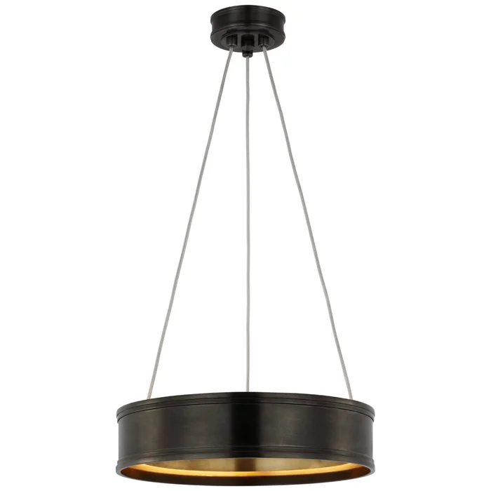 Chapman & Myers Connery 14″ Ring Pendant in Bronze Ceiling Light W14″