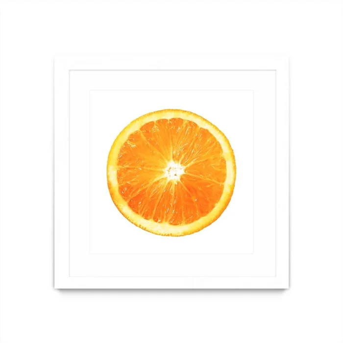 Citrus Cultivar Matted and Framed White 30×30 Wall Art|uvre dart murale encadre blanche et mate Citrus Cultivar 30×30