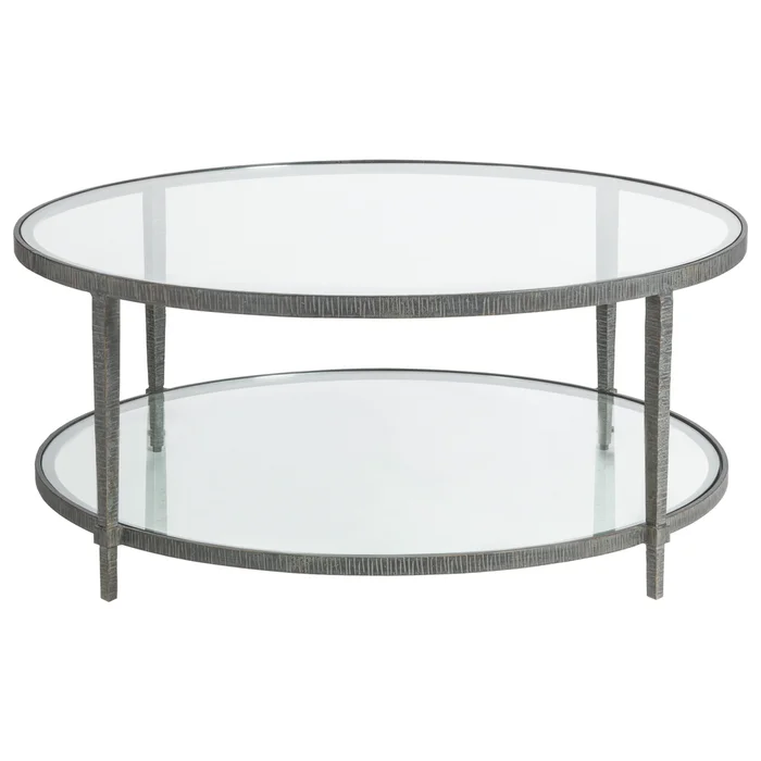 claret round cocktail table