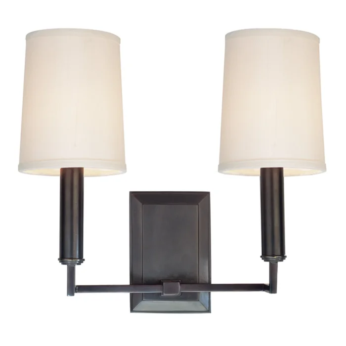 Clinton 2-Light Wall Sconce in Old Bronze 11L x 11W x 11.5H