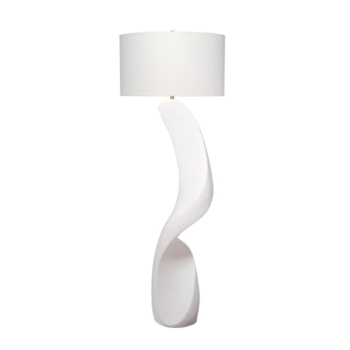 cobra ricestone floor lamp with linen shade