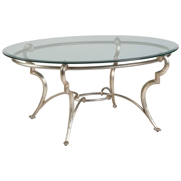 colette oval cocktail table