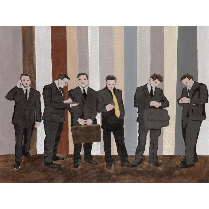 Conference Break Giant Art 72×54 Wall Art|uvre dart murale Giant Art Conference Break 72×54