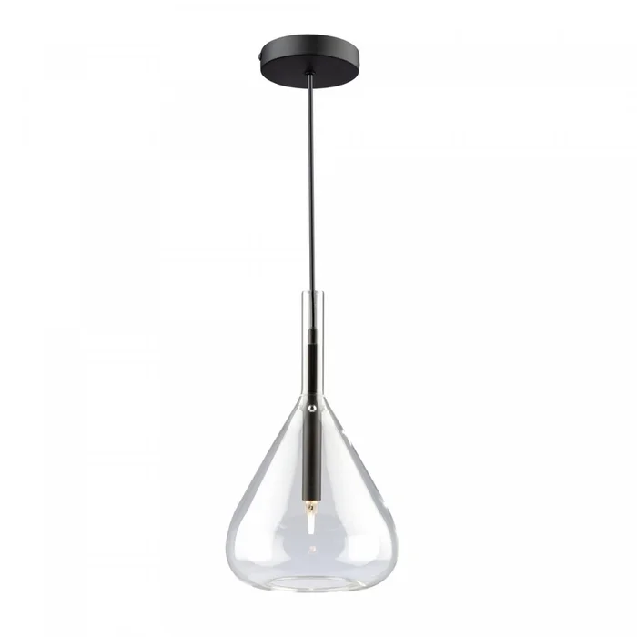 Conic 1-Light Black Pendant | Luminaire suspendu Conic noir 1ampoule | D06HQY3B