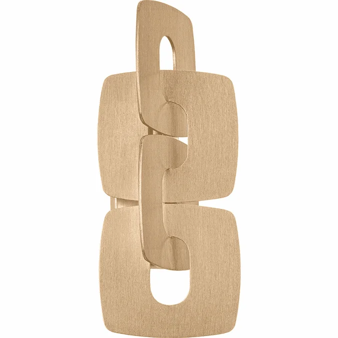 Corbett 514-02-SGL Trentino Modern Stria Gold Leaf Sconce Lighting