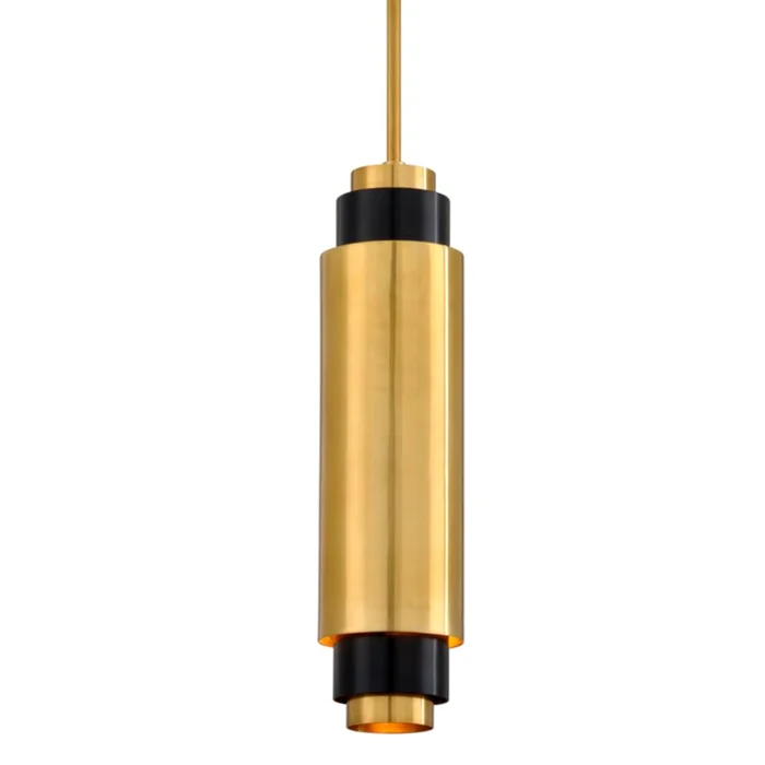 Corbett Lighting Sidcup 1-LT Pendant – Vintage Brass Bronze Accents – 303-42