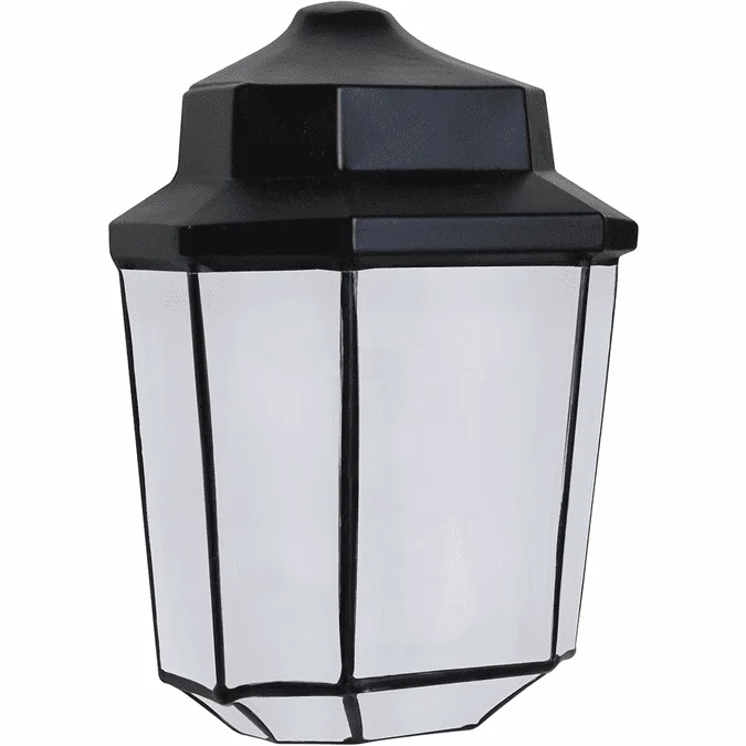 Costaluz 302857-FR 3028 Series Modern Black Frosted Exterior Lighting Sconce