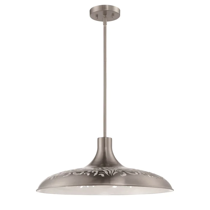 Craftmade 1-LT Pendant – Brushed Polished Nickel – P965BNK1
