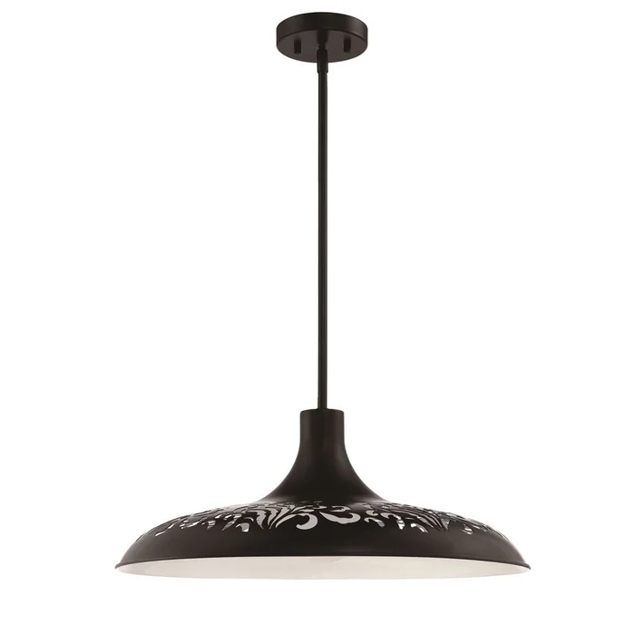 Craftmade 1-LT Pendant – Flat Black – P965FB1
