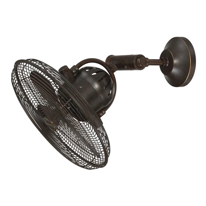 Craftmade 14″ Bellows IV Wall Fan – Aged Bronze Textured – BW414AG3