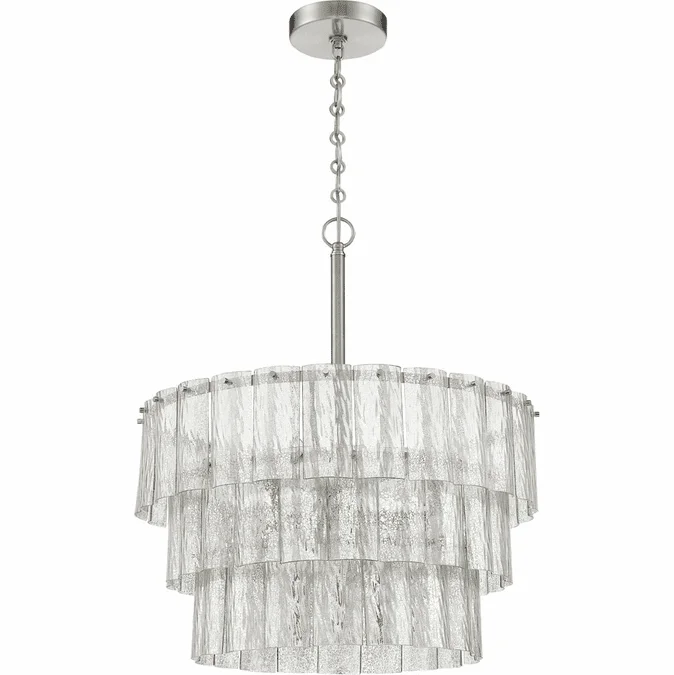 Craftmade 48696-BNK Museo Contemporary Brushed Polished Nickel 24″ Pendant Lighting Fixture