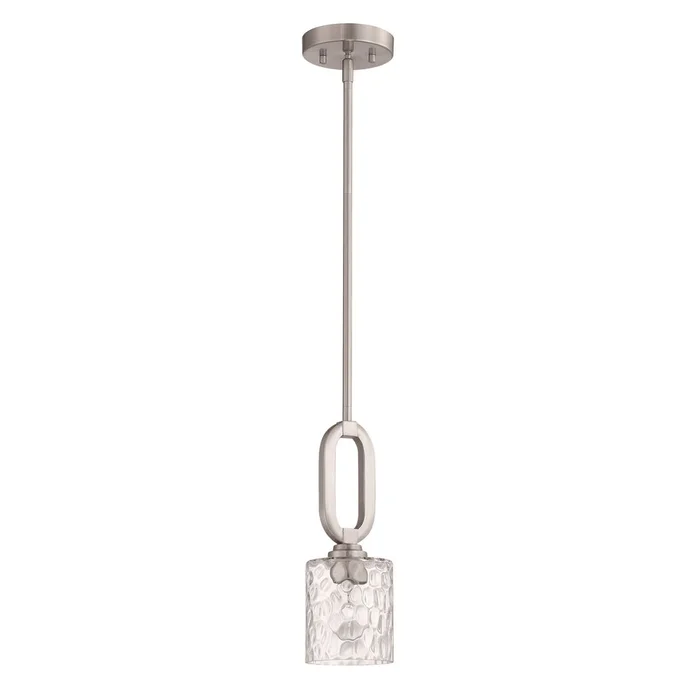 Craftmade Collins 1-LT Mini Pendant – Brushed Polished Nickel – 54291-BNK